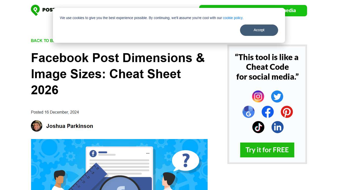 Facebook Post Dimensions & Image Sizes: Cheat Sheet 2026