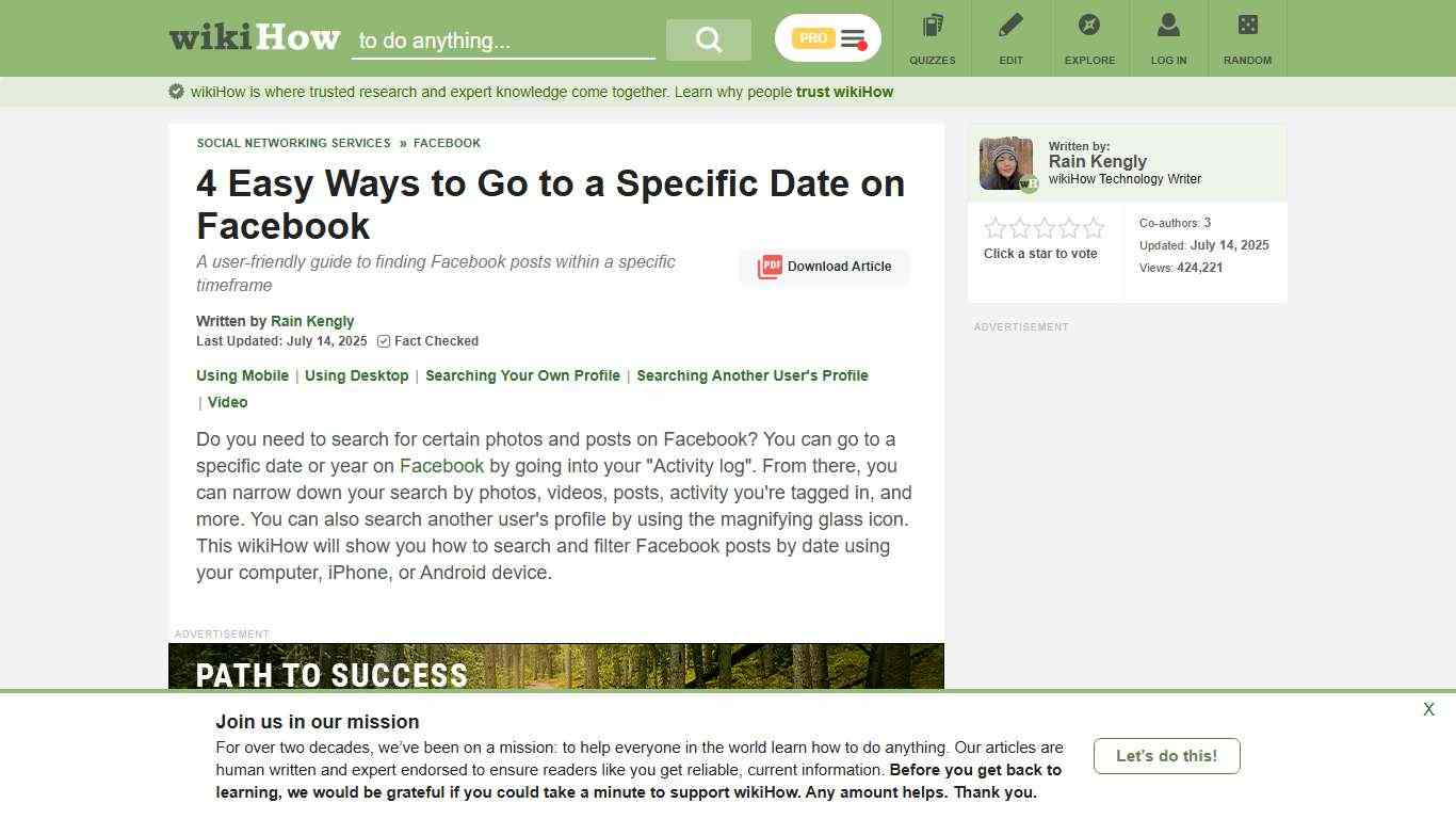 How to Jump to a Year on Facebook: Mobile and Desktop